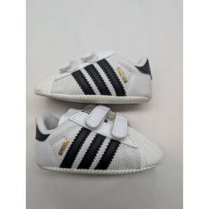 Adidas Superstar Infant Size 1 1K Shoe Black And White Shell Toe
